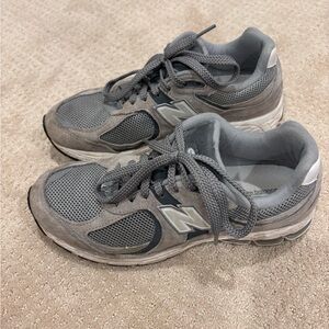 New Balance Charcoal and Silver Athletic Shoes